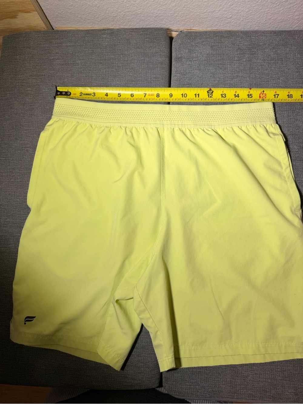 Fabletics Men's Athletic Shorts - Neon Yellow